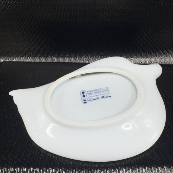 Elizabeth Arden Treasures of the Pharaohs Swan Soap Dish Trinket Dish Porcelain - Picture 6 of 9